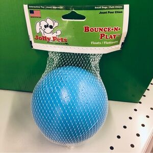 💥$12💥NEW JOLLY PETS Dog Toy Ball Bounce-N-Play for Small Dog ~4.5” Blue